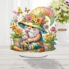 (US Local)Acrylic Special Shape Gardening Gnome Diamond Painting Desktop Ornaments Kit