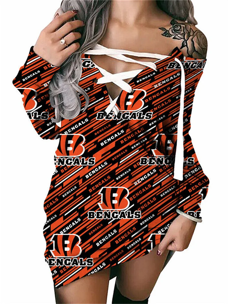 Cincinnati Bengals
Limited Edition Lace-up Sweatshirt
