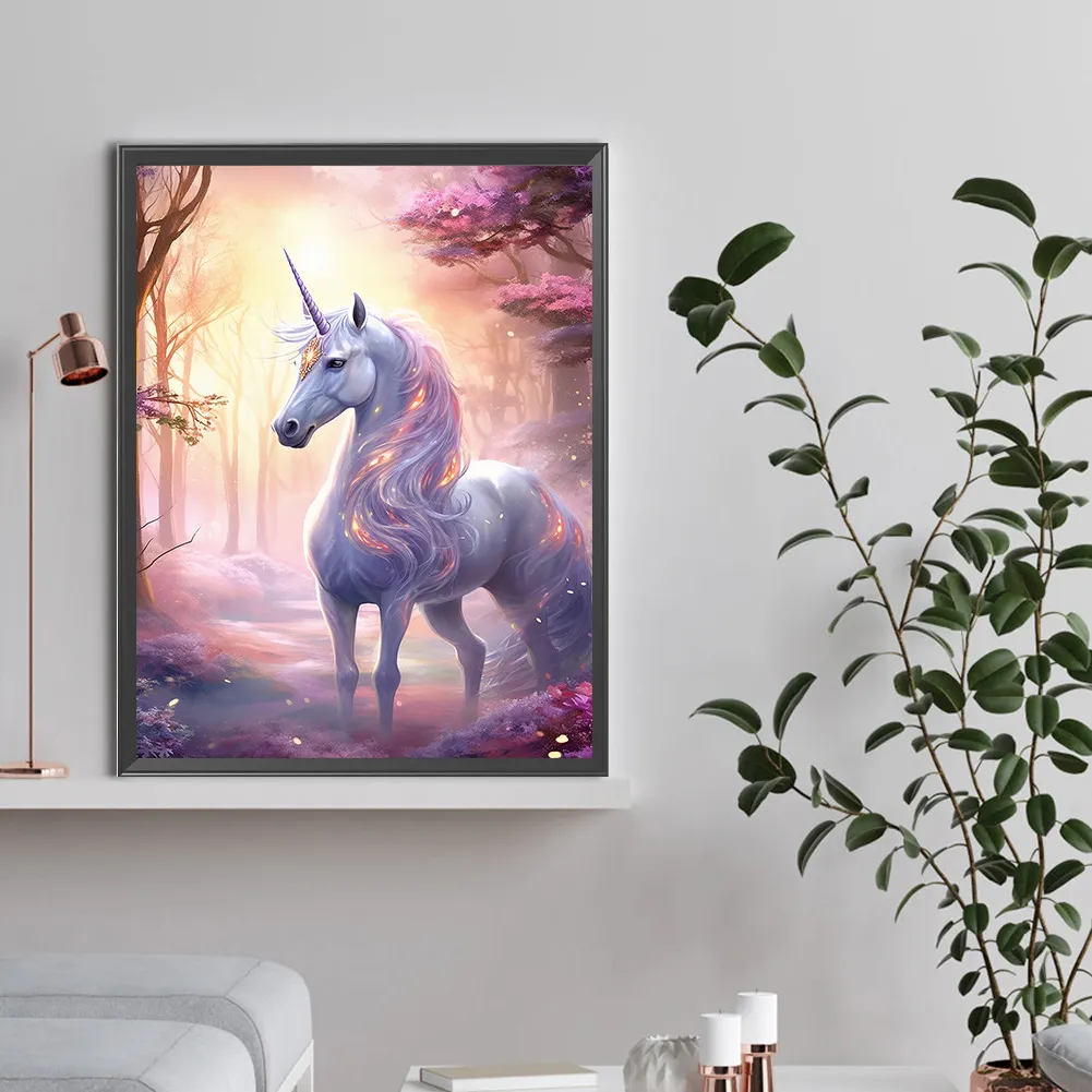 Diamond Painting - Full Round Drill - Unicorn(Canvas|30*40cm)