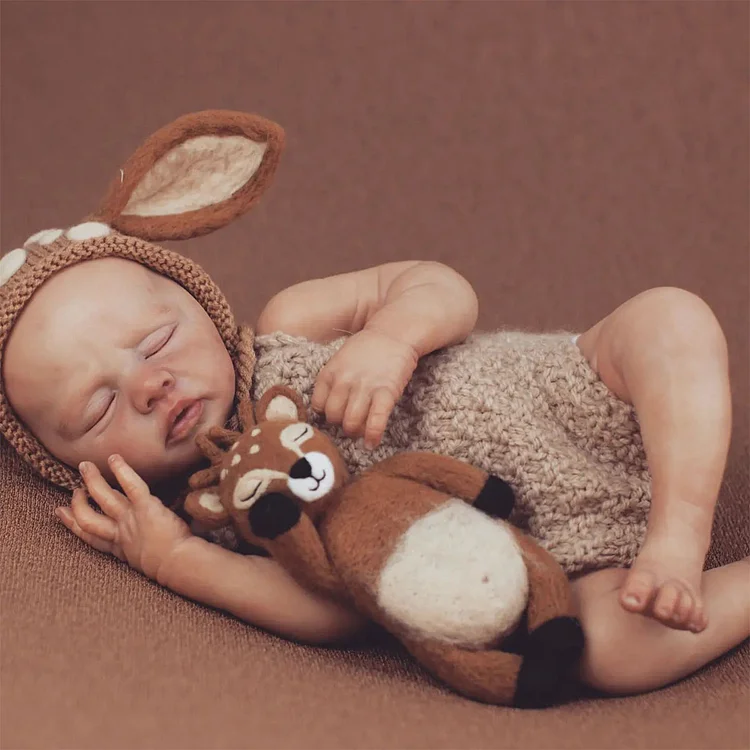  [New] 17" Cute Real Lifelike Handmade Reborn Baby Girl Doll Lindery Realistic Best Gift Ideas - Reborndollsshop®-Reborndollsshop®