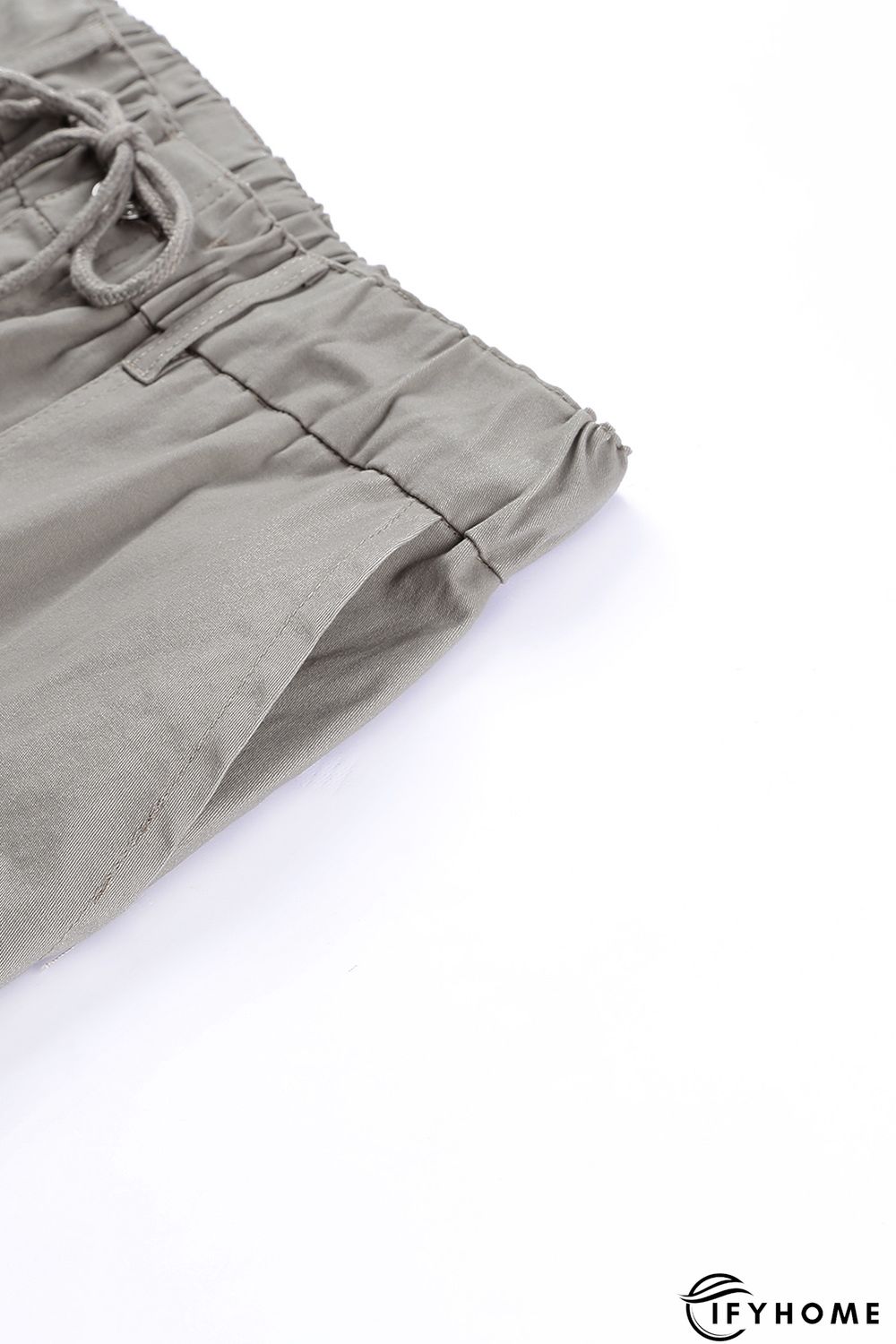 Green Slim Fit Pocketed Twill Jogger Pants | IFYHOME