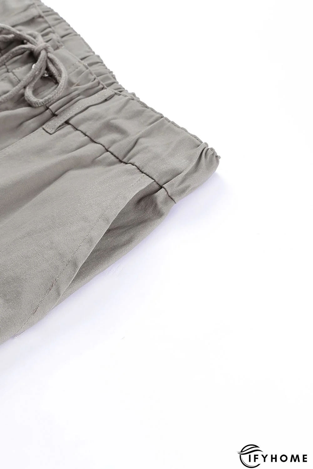 Green Slim Fit Pocketed Twill Jogger Pants | IFYHOME