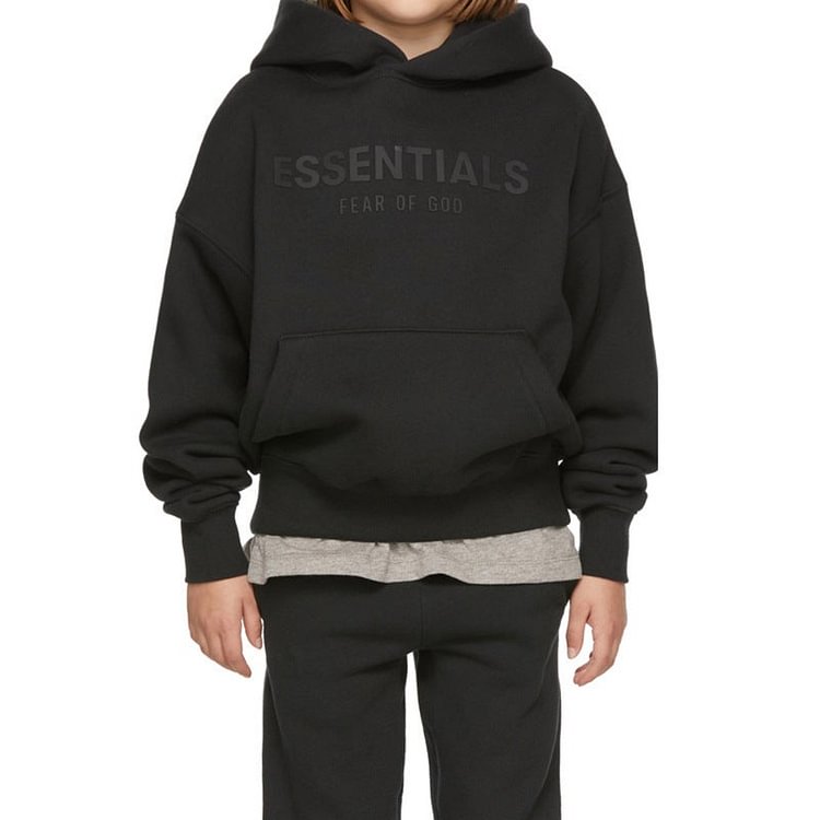 Kids Fog Fear of God Essentials Hoodie & Pants 2 Pieces Set Essentials Autumn Winter Loose Sweatshirt Fog