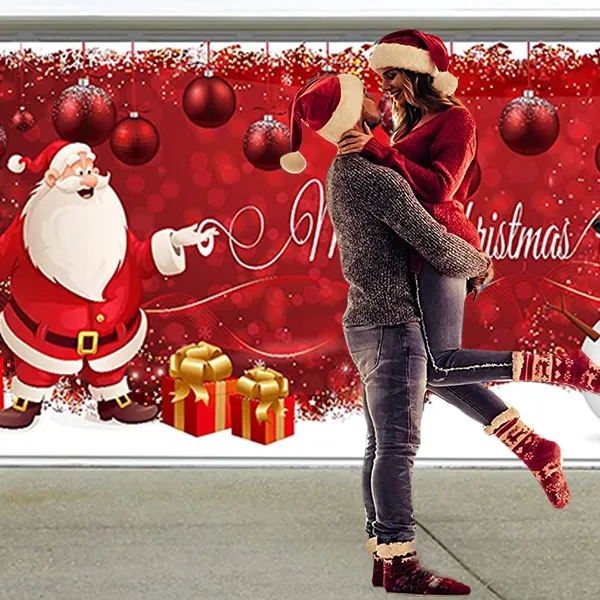 Saker Christmas Garage Door Banner