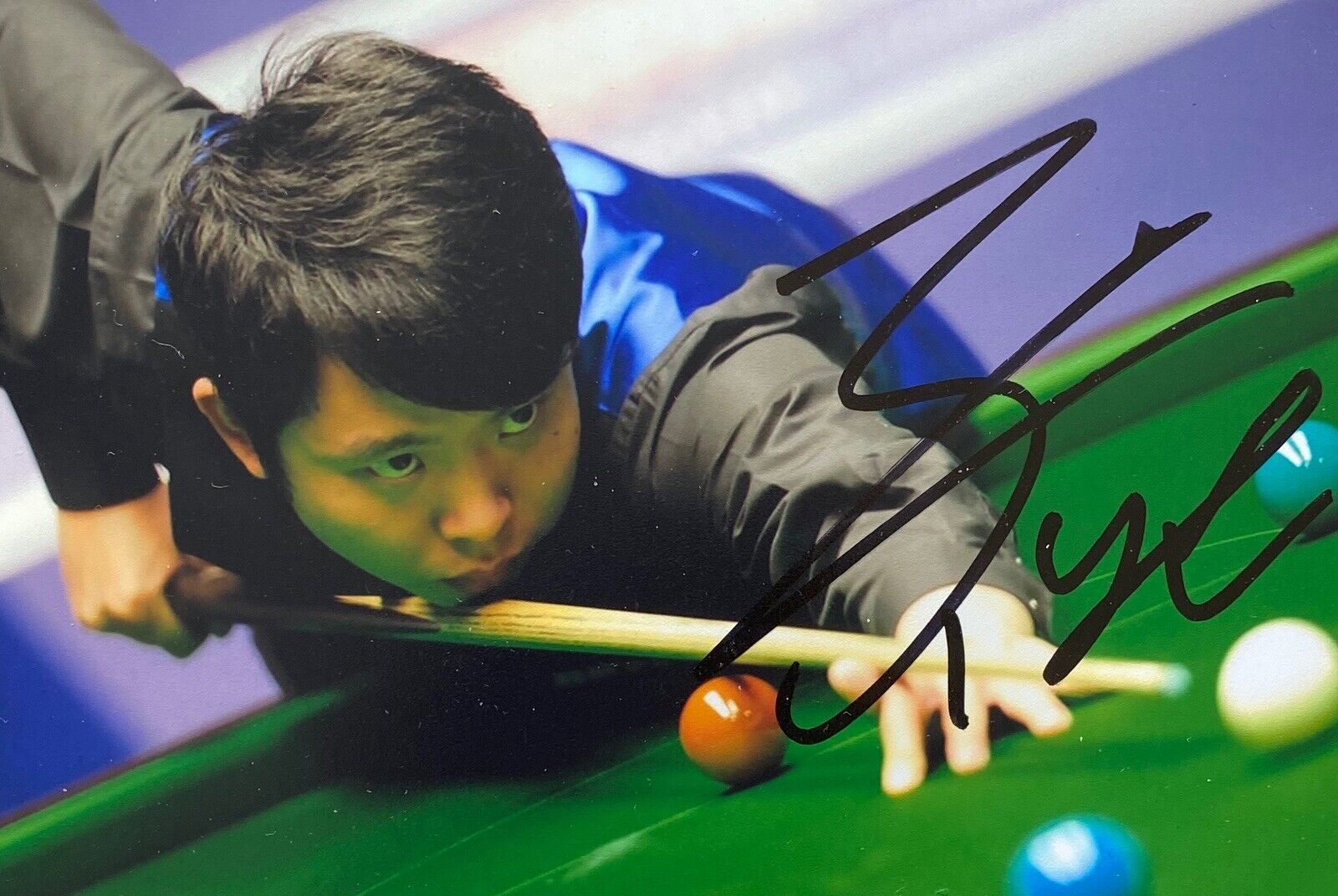 Zhang Anda Genuine Hand Signed 6X4 Photo Poster painting - Snooker 3