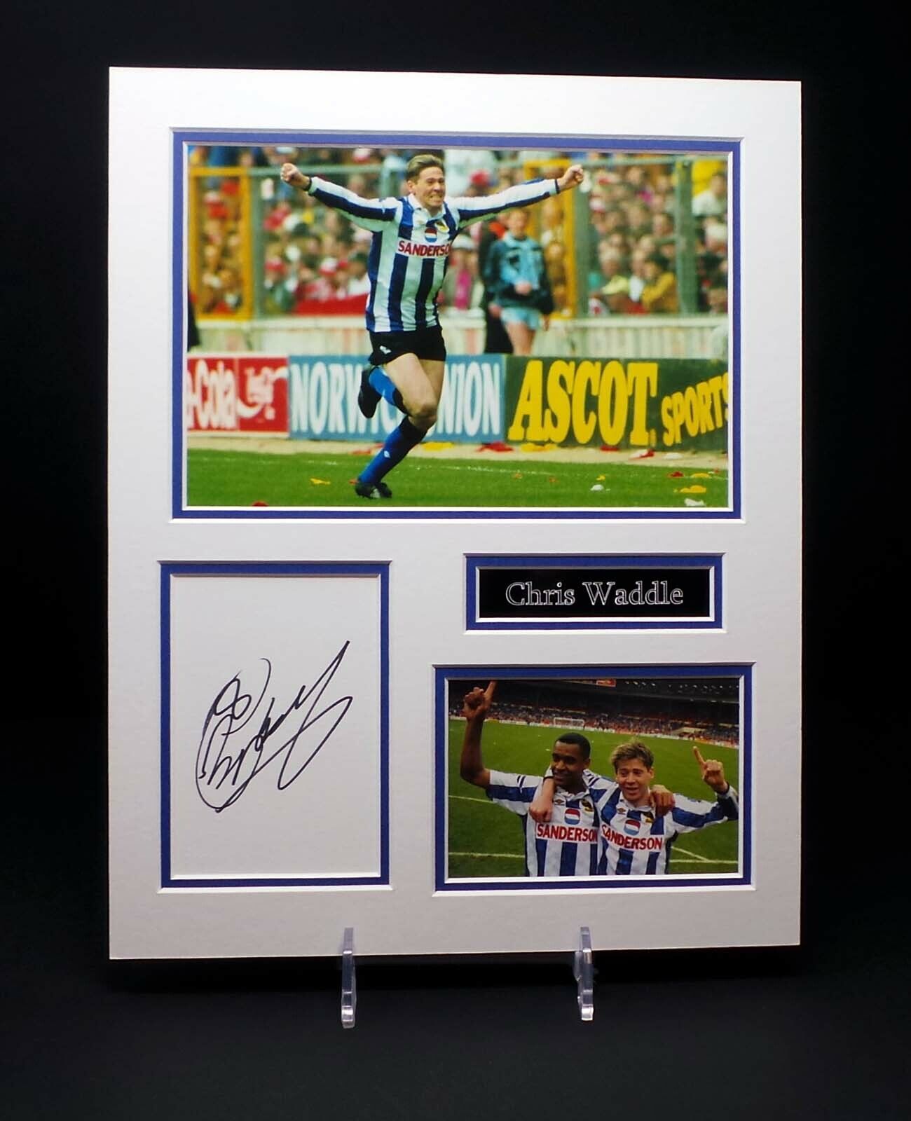 Chris WADDLE Signed Mounted Sheffield Wednesday Photo Poster painting Display AFTAL RD COA SWFC