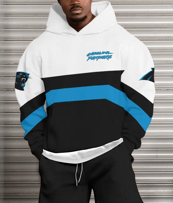 Carolina Panthers Printed Hooded Pocket Pullover Hoodie