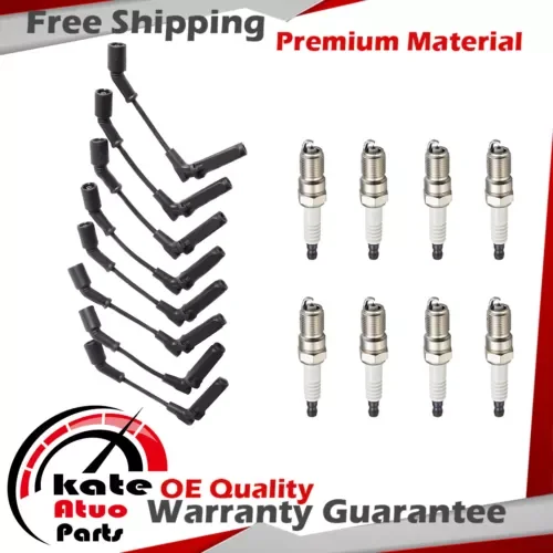 Dronehint Spark Plug + Wireset Tune Up Kit For Chevy GMC Cadillac Buick Saab 99-08 5.3L V8 (For: GMC) Parts