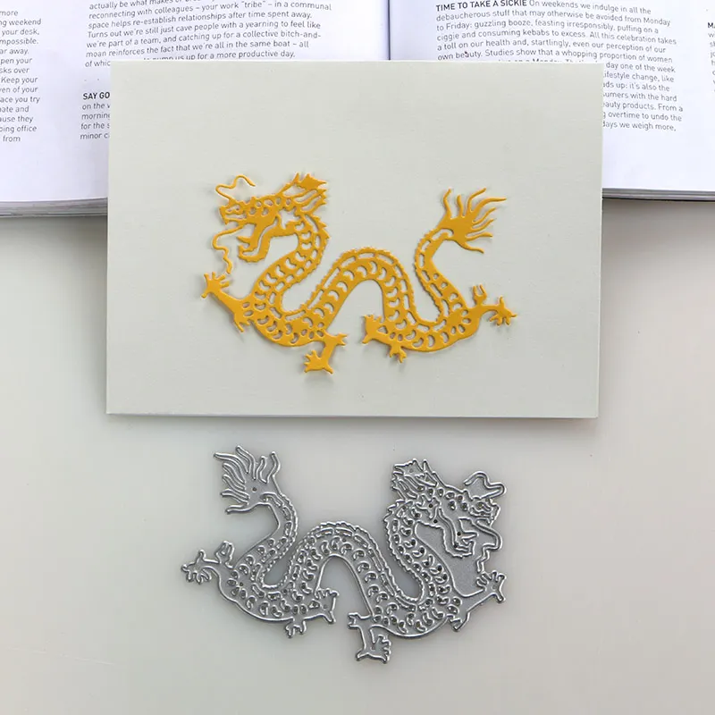 Nigikala METAL CUTTING DIES 2023 Chinese dragon stencil for DIY ...