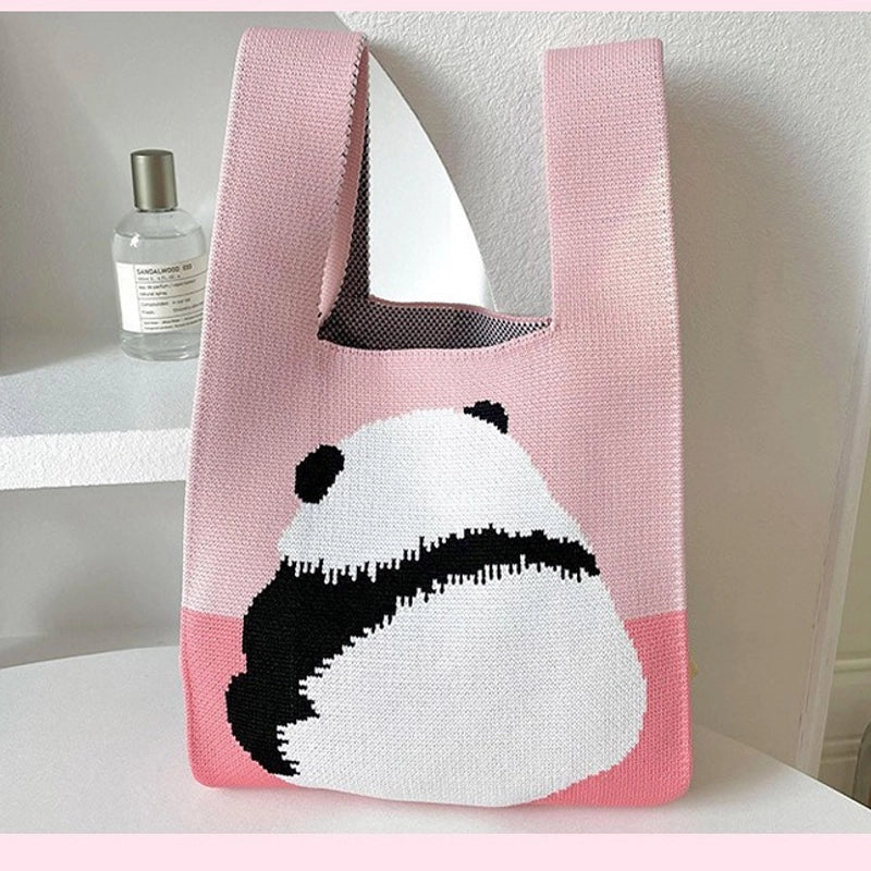 Gift Packaging Handbag Casual Knitted Handbag Woven Bag Multi-pattern Style Knitted Bag For Women