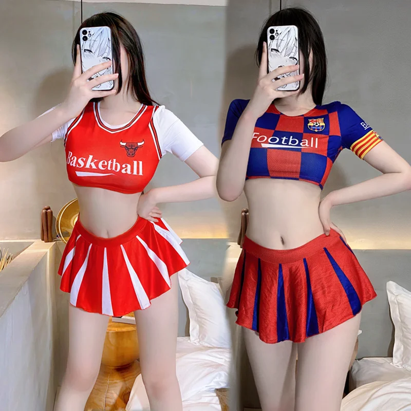 Uveng Sex Underwear Sex Touching Football Baby Students Pure Desire To Seduce Split Suit Cos Pull Team Uniform