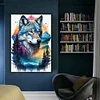 The Wolf And Forest-11CT Stamped Cross Stitch 40*60cm/15.75*23.62in  tapestrymarket