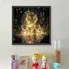 Tiger Family-14CT Counted Cross Stitch 40*40cm/15.75*15.75in