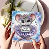 6PCS DIY Diamond Art Greeting Cards Congratulations Cards & Gifts (Mouse)