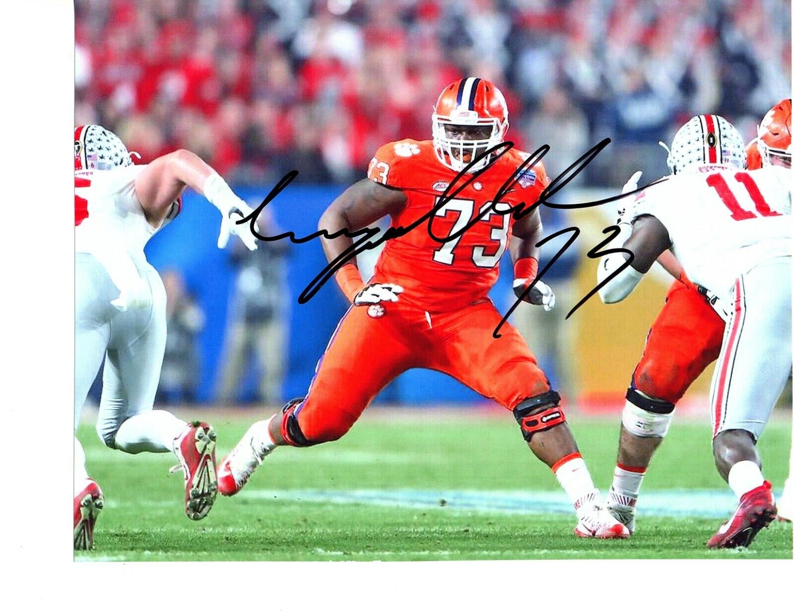 Tremayne Anchrum Jr. Clemson Tigers signed autographed 8x10 football Photo Poster painting f