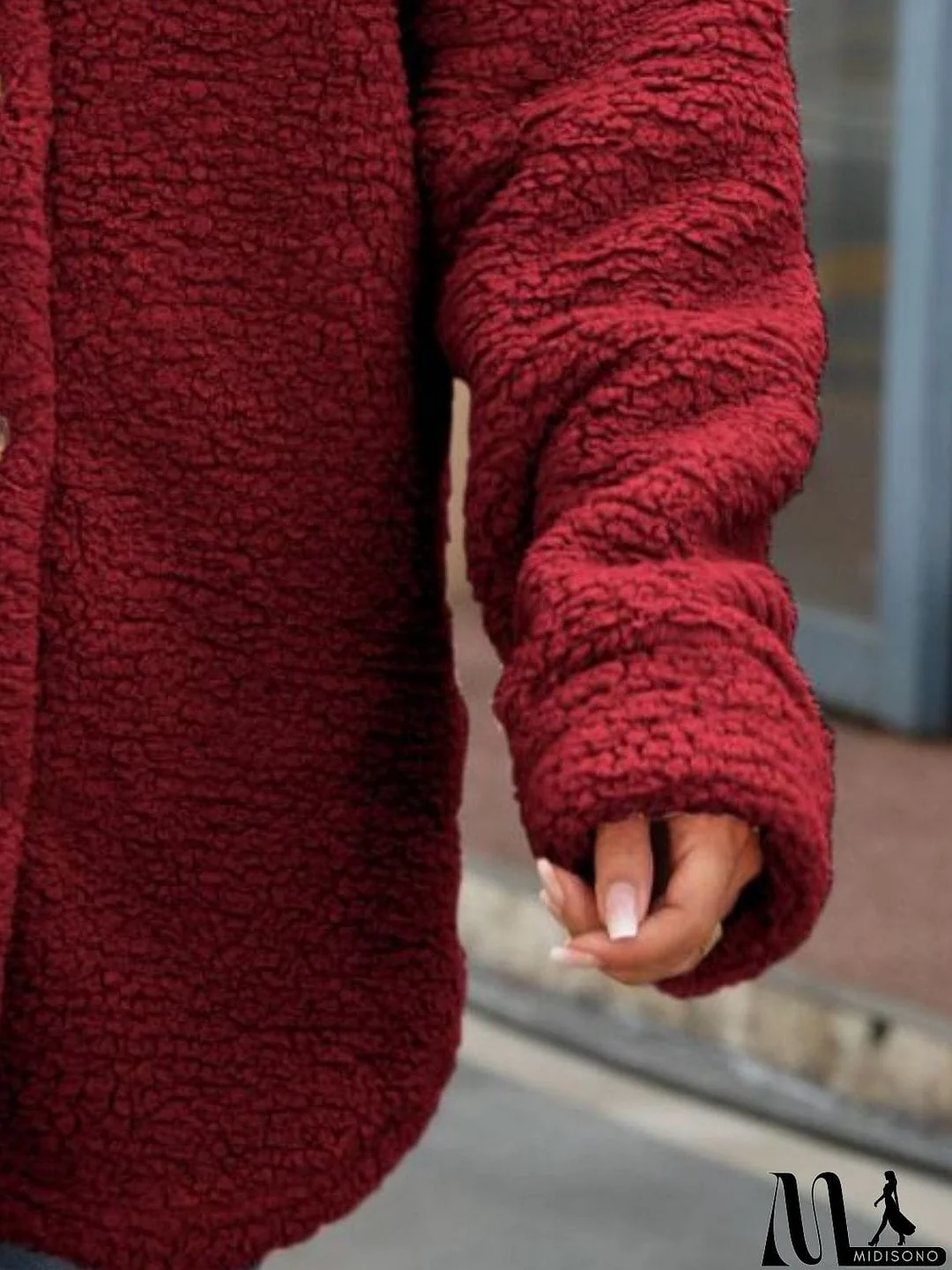 MidiSono - Button Down Collared Coat