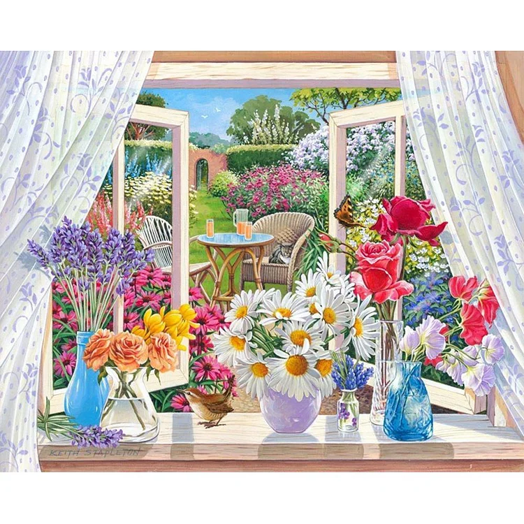 Flowers Vase - Painting By Numbers - 40x50cm