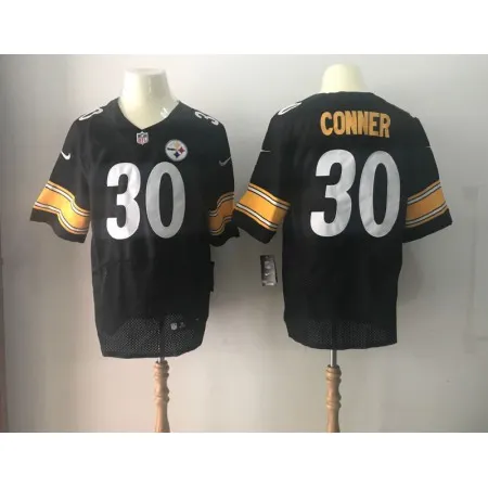 Men's Pittsburgh Steelers #30 James Conner  Black 2017 Elite Stitched NFL Jersey