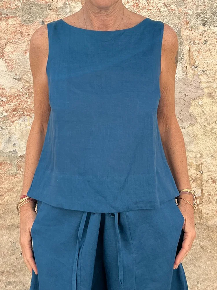 Women's Elegant Simple Linen Shirt