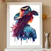 Cowboy Back Girl-Full Round Diamond Painting 30*40CM