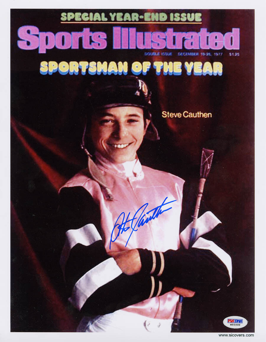 Steve Cauthen SIGNED Sports Illustrated Print 1977 PSA/DNA Affirmed AUTOGRAPHED