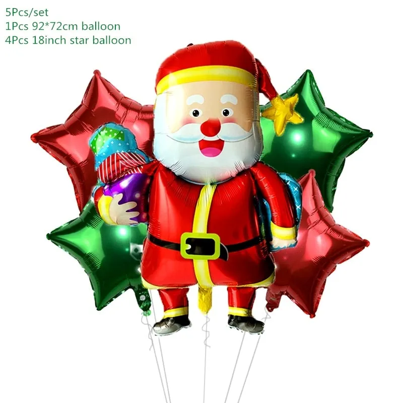 Christmas Decorations for Home Merry Christmas Balloons Banner Photo Booth Props 2022 Happy New Year Decorations Navidad 2020