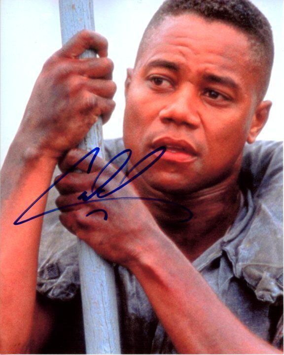 CUBA GOODING JR. signed PEARL HARBOR PETTY OFFICER DORIS MILLER 8x10 Photo Poster painting