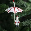 Nordic Hot Air Balloon Umbrella Christmas Hanging Iron Decors