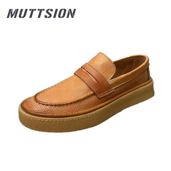 MUTTSION Versatile Fashionable Comfortable Breathable Vintage Leather Shoes