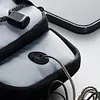 Motorcycle Handlebar Storage Bag Headphone Jack Design EDirt Bike Frame Bag with Adjustable Armband Large Capacity for Phone Card Drinks Key Daily Necessities