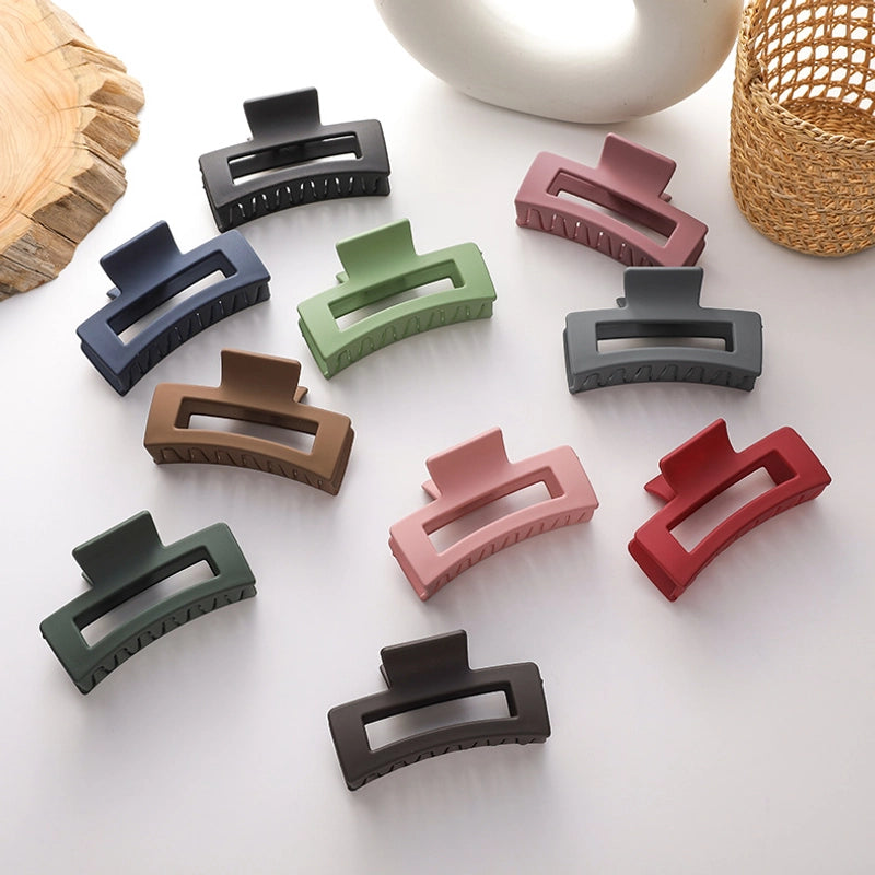 Korea Simple Square Type Back Head Plate Hair Ornaments Bath Shark Clip