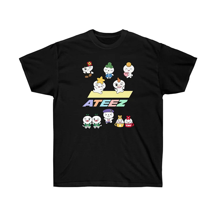 ATEEZ TEEZ-MON Cartoon Logo T-shirt