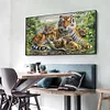 >SALE<Tiger Full Round Drill Diamond Painting DIY Embroidery Wall Art Home Decor