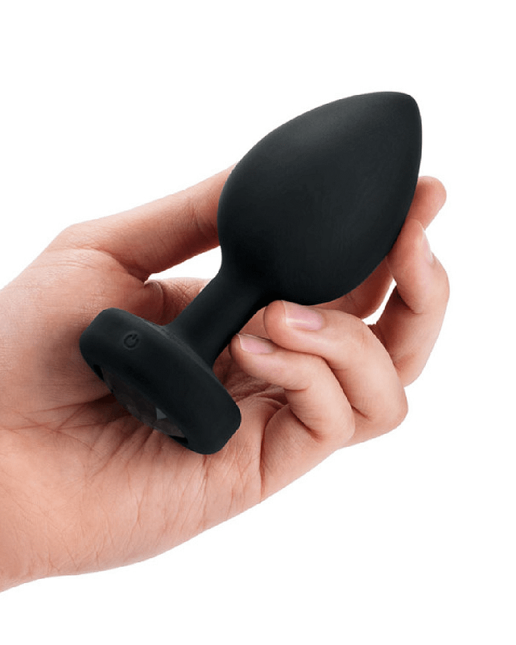 Pornhint B-Vibe Vibrating Jewel Anal Plug 2 XL - Black