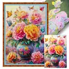 Peony Vase-11CT Stamped Cross Stitch 50*70cm/19.69*27.56in(Big Size) tapestrymarket