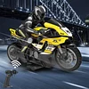 Remote Control Motorcycle, New RC Motorcycle Remote Control Stunt Drift Bike Racing, High Speed ​​Cyclone Motorcycle and Ride Model, Great Christmas Gift for Boys Girls Kids.