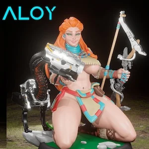 Aloy from Horizon Zero Dawn by Digital Dark Pinups