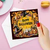 (US Local)6Pcs Special Shape Happy Halloween Pirate Diamond Painting Greeting Card Kit