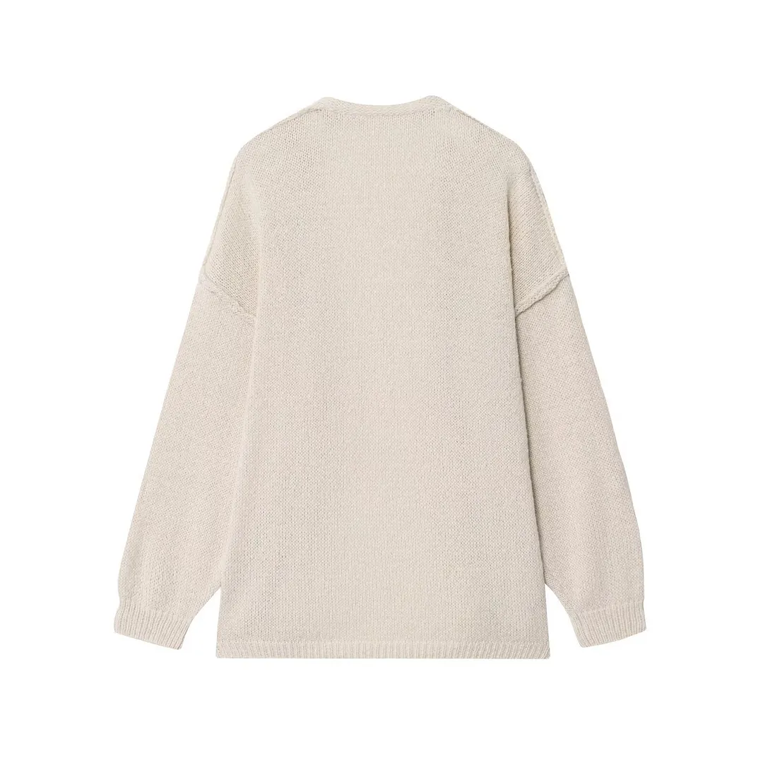 Nigikala Nigikala Fashion Retro Stick Needle Languid Languid Shawl Coat In The Lazy Wind
