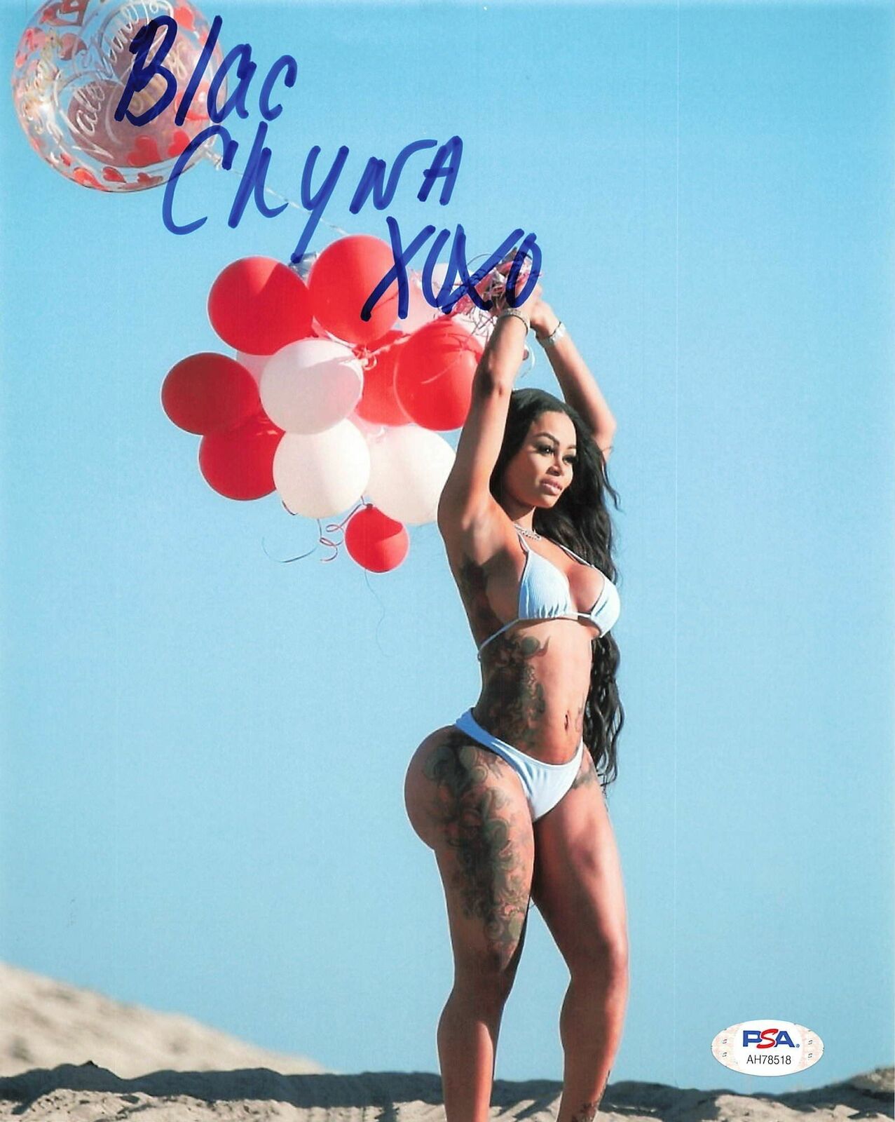 Blac Chyna signed 8x10 Photo Poster painting PSA/DNA Autographed Sexy