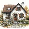 Cabin-11CT Stamped Cross Stitch 40*40cm/15.75*15.75in