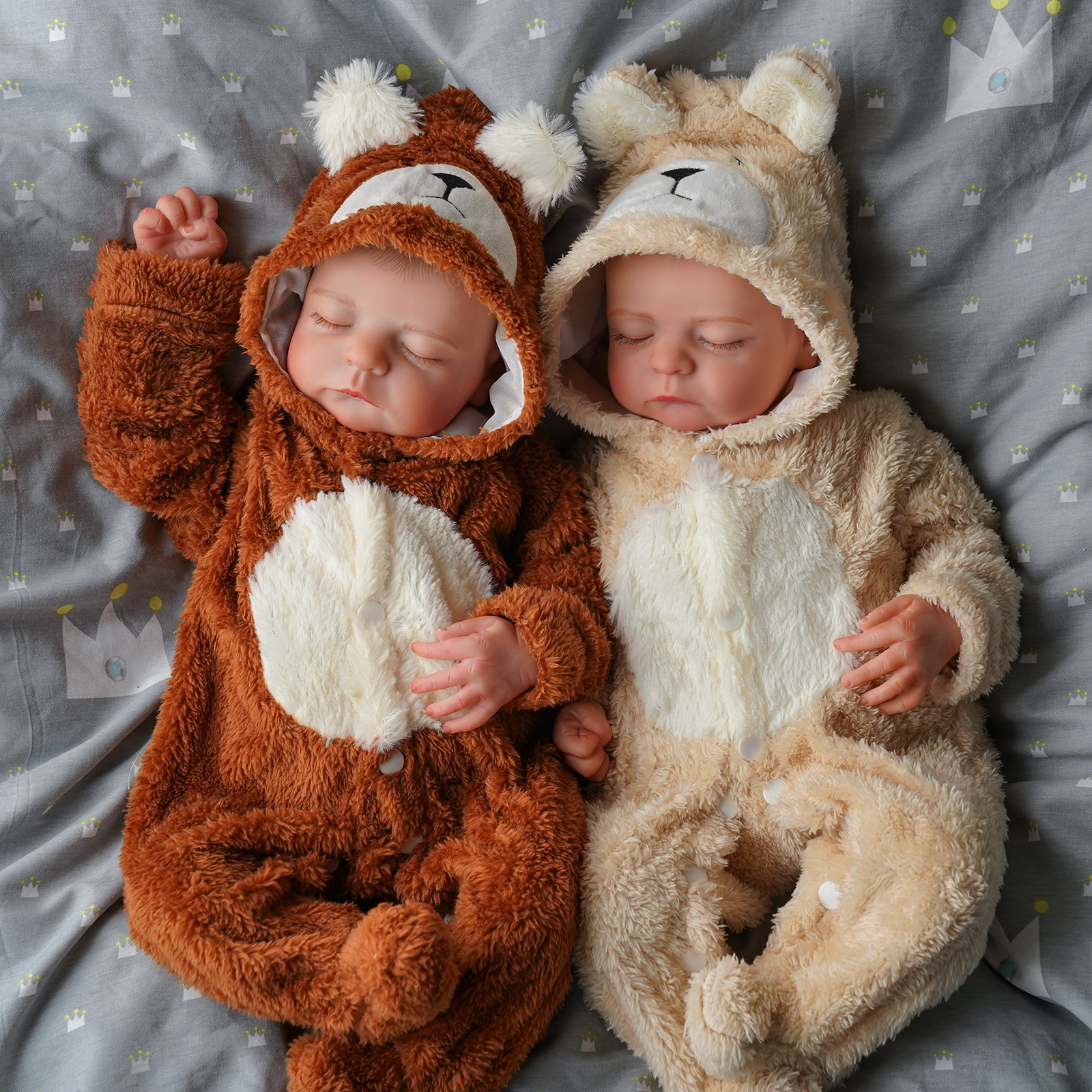 Babeside Sleeping Reborn Baby Noah 20'' Little Infant Twins Best Gift for Kids Heartbeat and Coos