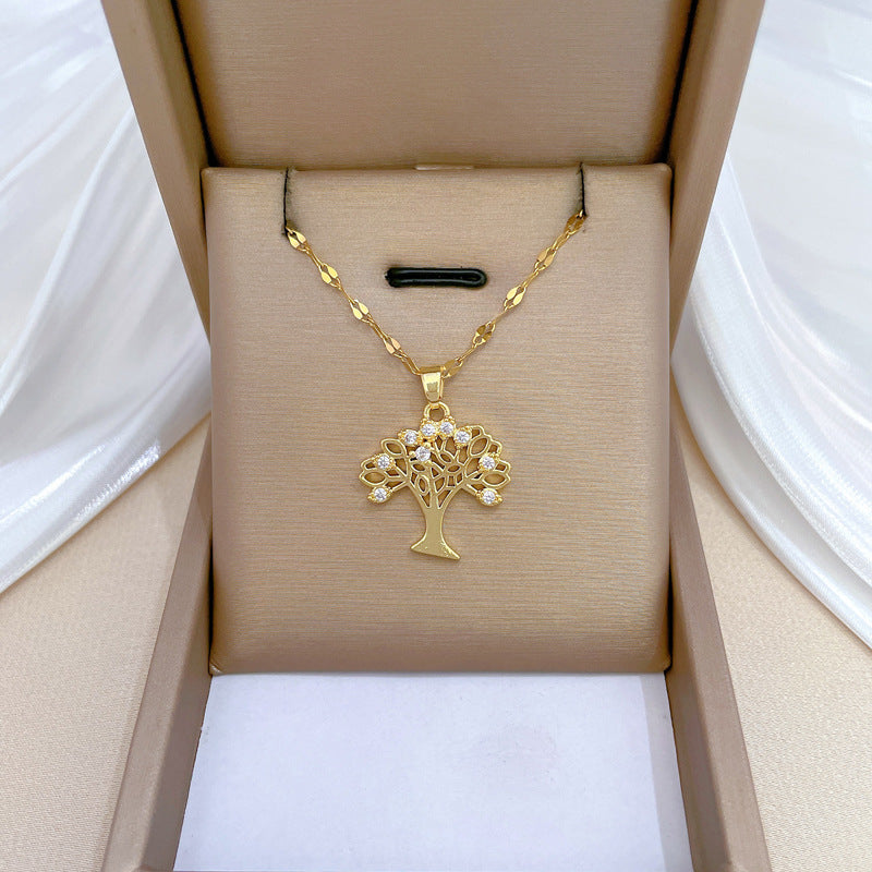 Moon Geometric Stainless Steel Stainless Steel Necklaces