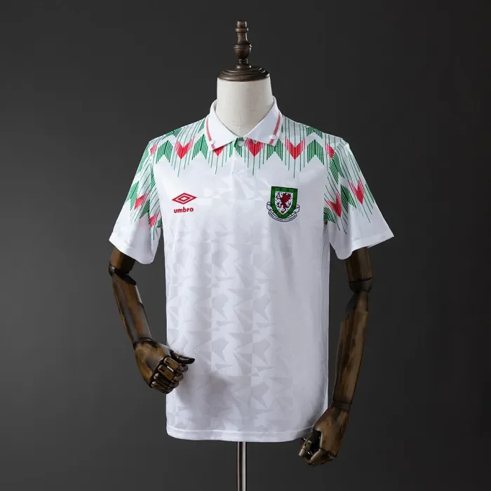 Wales 1990/92 Retro Away Football Jersey