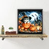 Halloween Pumpkin Cat - Full Round Drill Diamond Painting