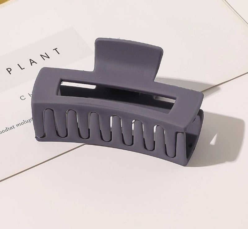 Minimalist Solid Color Plastic Hair Claws