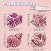 4pcs DIY Pink Sea Fish Diamond Painting Brooch