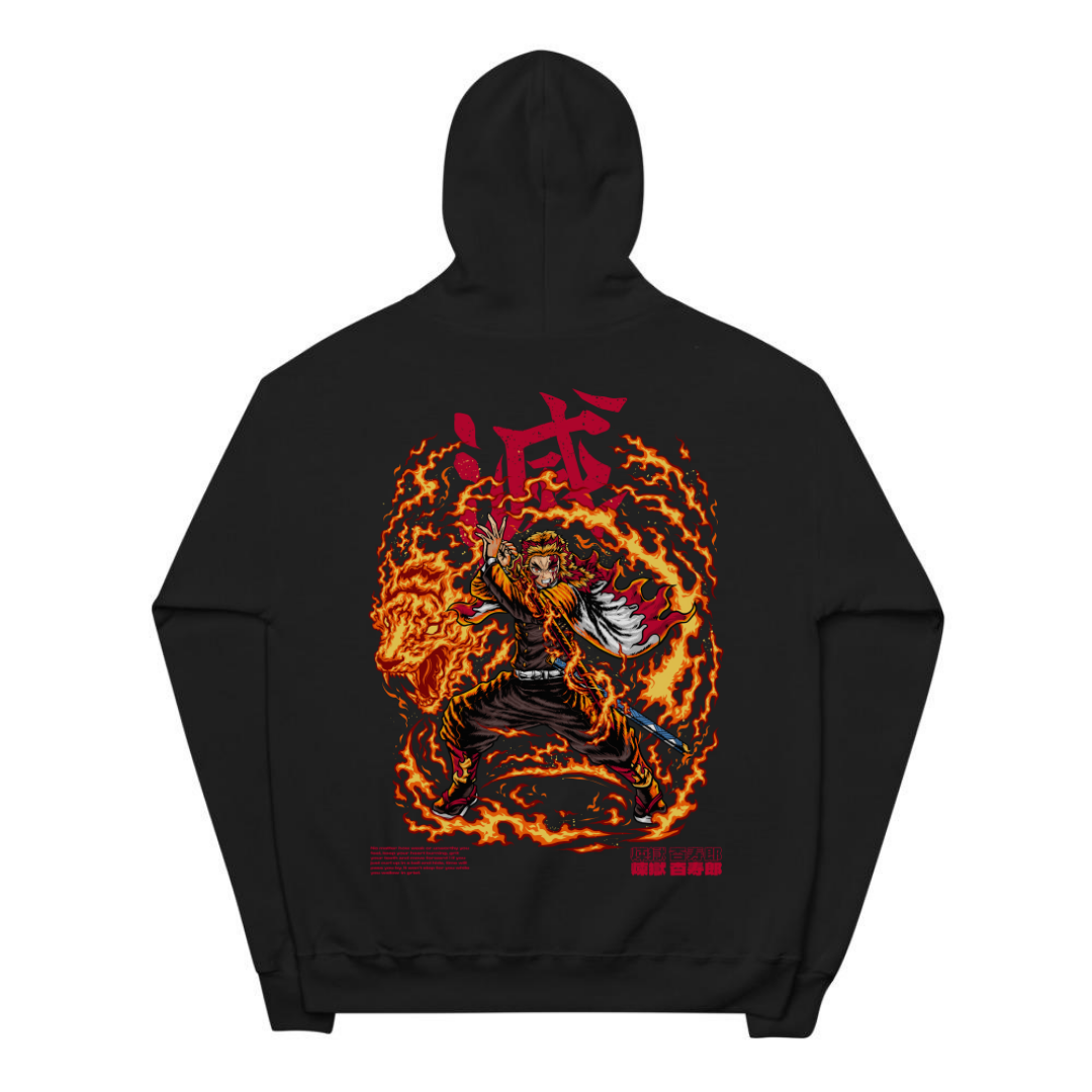 "Rengoku X Flaming Tiger - Demon Slayer" Hoodie