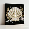 Seashell DIY Pearl Art Diamond Painting Kit for Adult Home Decor 25x25cm With Frame