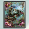 Train-11CT Stamped Cross Stitch 40*55cm/15.75*21.65in